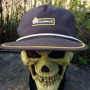 Deadstock Vintage Burrus Seed Rope Snap Back Trucker Hat Cap